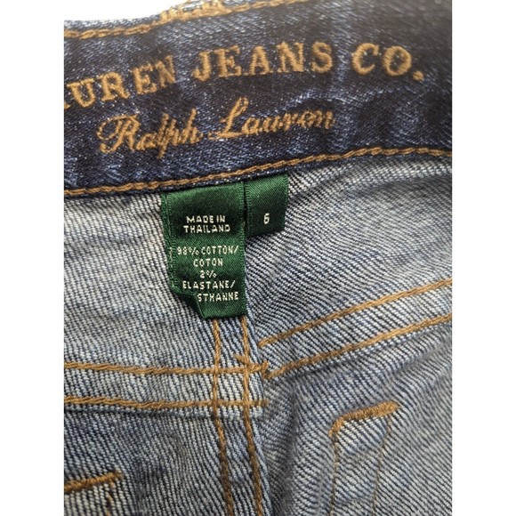 LRL Ralph Lauren Jeans Co Medium Wash Classic Straight Denim Jeans Size 6 - Picture 3 of 9